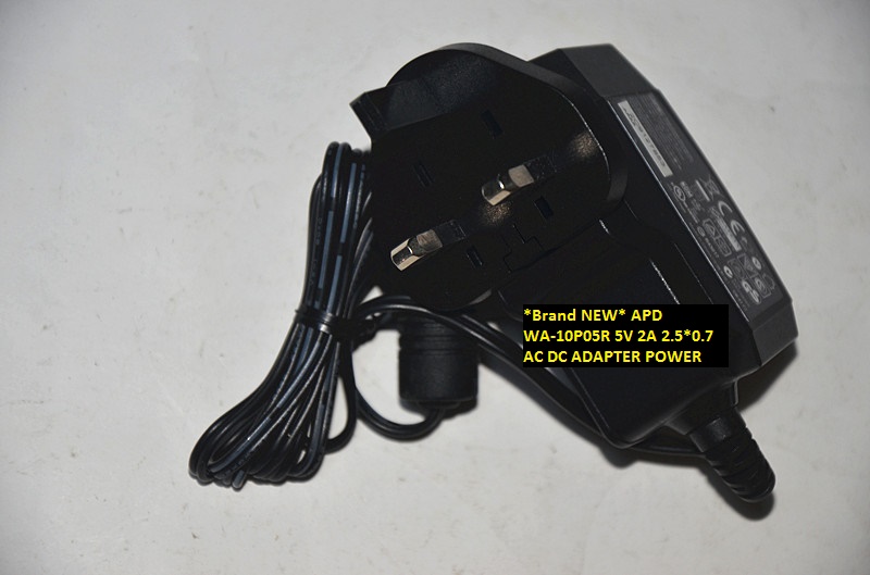 *Brand NEW* APD WA-10P05R 5V 2A 2.5*0.7 AC DC ADAPTER POWER SUPPLY - Click Image to Close